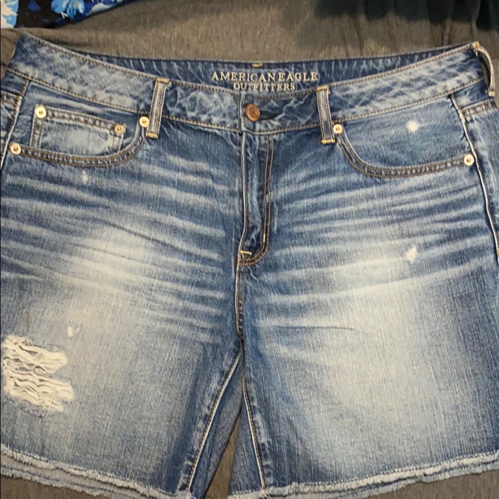 American Eagle Denim Shorts - Distressed
